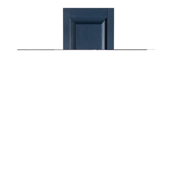 Mr Mxyzptlk Perfect Shutters IR521559004 Premier Raised Panel Exterior Decorative Shutters; Bedford Blue - 15 x 59 in. IR521559004